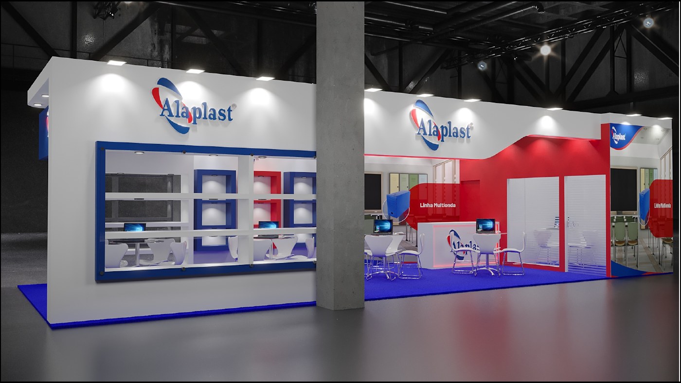 Projeto de stand para Alaplast
