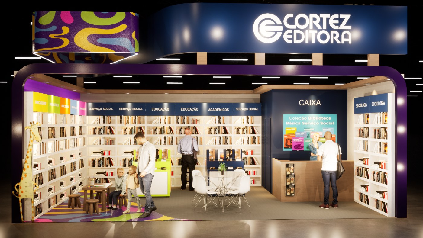 Projeto de stand para Cortez Editora
