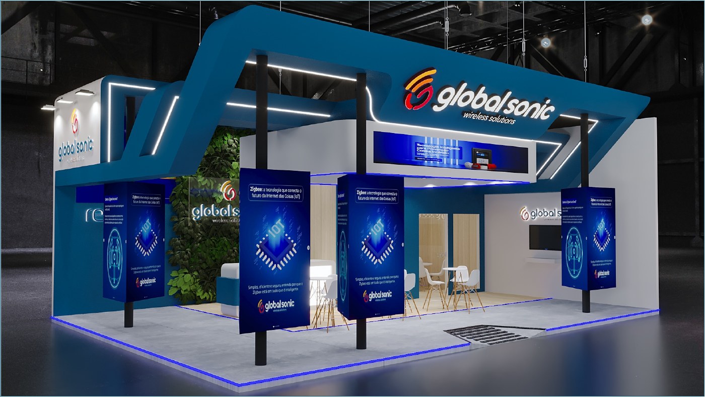 Projeto de stand para Global Sonic